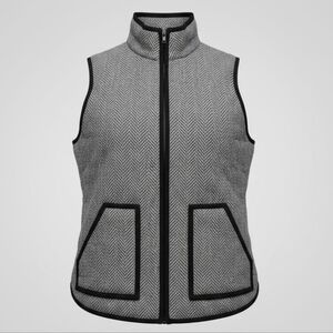 Shein Women's Small Vest Quilted Full Zip Pockets Thick Warm